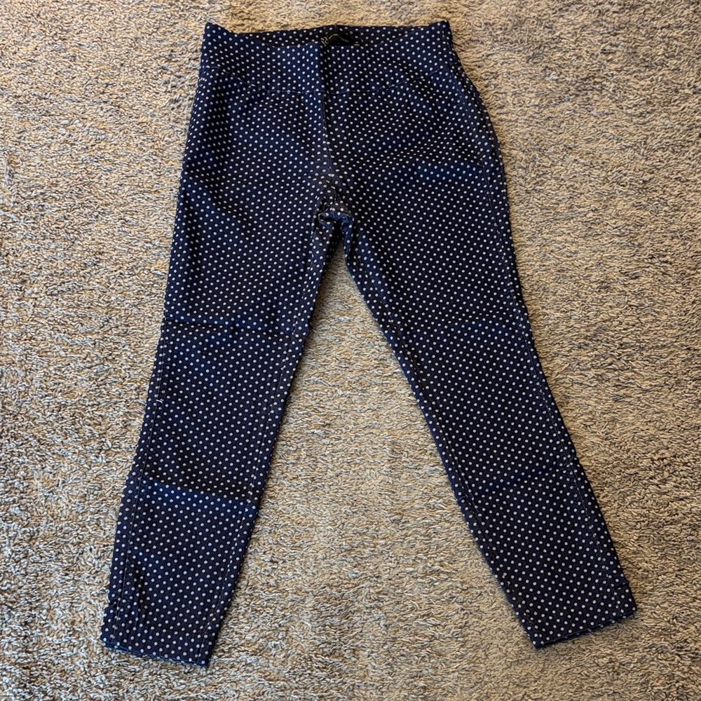 New York & Company Men's Navy Dot Chinos